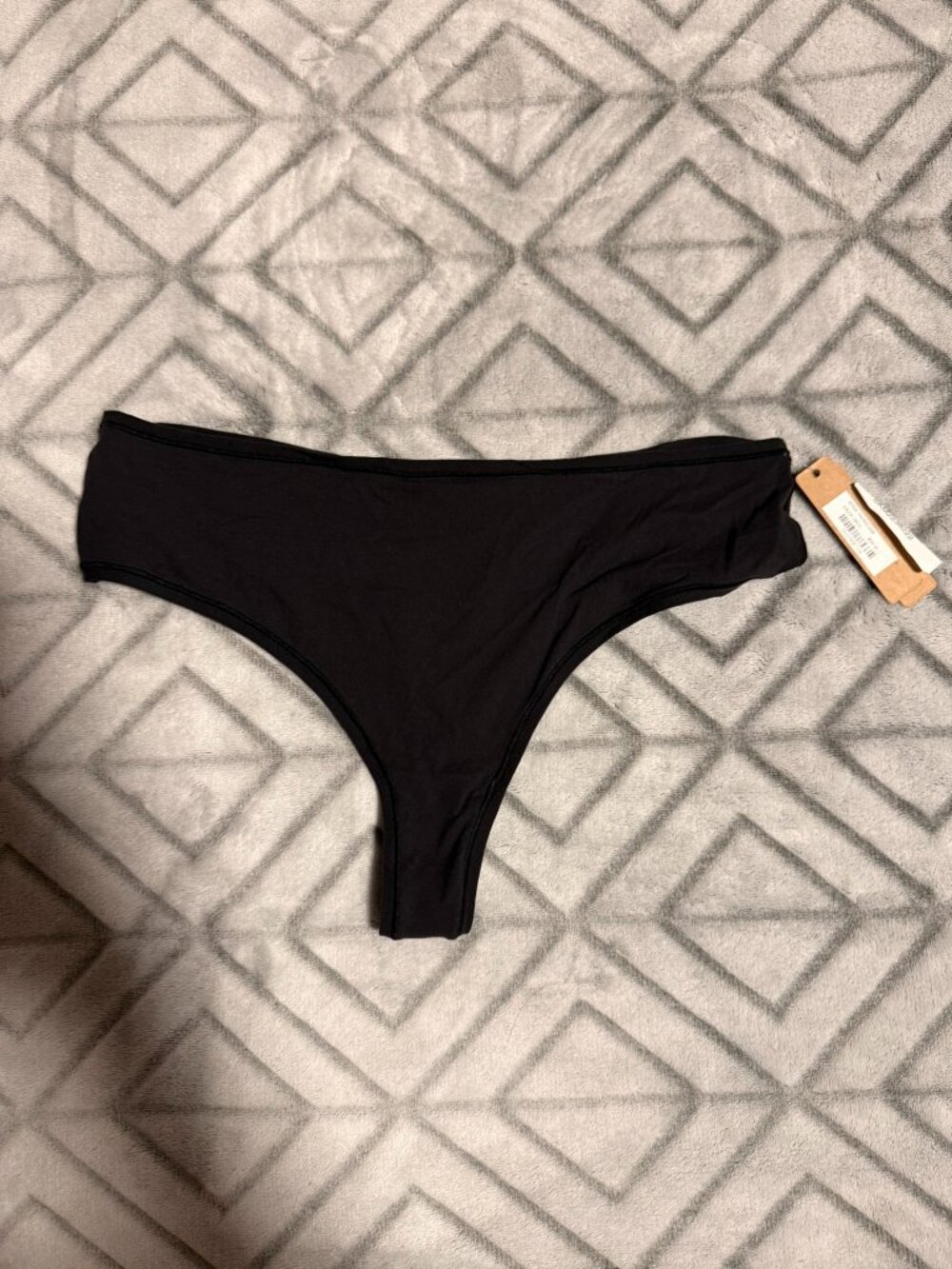 NWT SKIMS Fits Everybody Thong Panty Onyx Black Size 3X